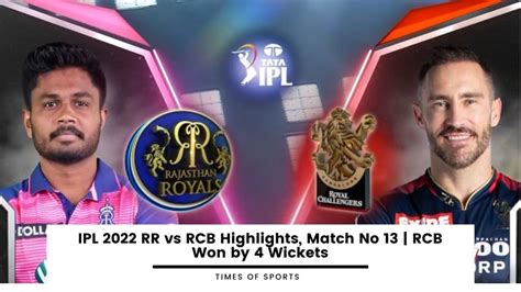 rcb vs rr 2022 highlights